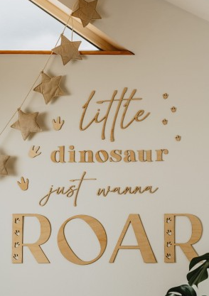 WOODEN SIGN FOR A CHILDREN'S ROOM 